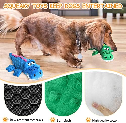 M & MKPET 2 опаковане на Играчки за кучета, Писклив Играчки за кучета за по-Големи Кучета, Трайни Интерактивни