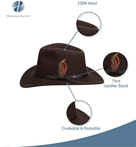 Мъжка шапка от сминаемого филц Scala Classico Outback