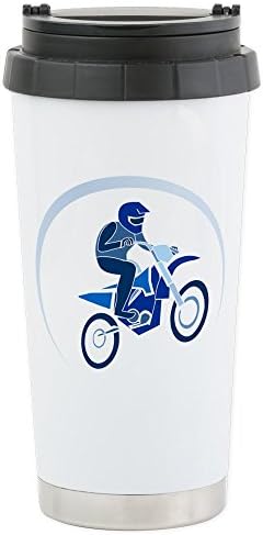 Пътна Чаша за напитки Truly Teague от Неръждаема Стомана Мотокрос MX Flying Dirt Bike син цвят