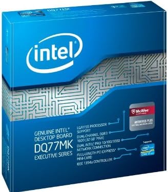 Дънна платка настолна Intel LGA1155 DDR3 1600 microATX - BOXDQ77MK