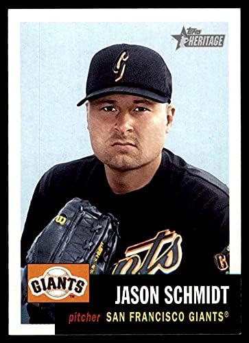 2002 Topps 398 Джейсън Шмид Сан Франциско Джайентс (Бейзболна картичка) Ню Йорк / MT Джайънтс