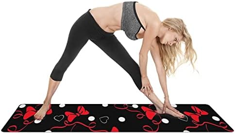 Килимче за йога YFBHWYF – килимче за йога и фитнес премиум-клас с дебелина 2 мм, максимална плътност за възглавници,