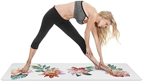 Килимче за йога YFBHWYF – висок Клас постелката за йога и фитнес с дебелина 2 мм, подкрепа и стабилност, отлично