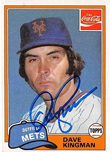 Autograph Warehouse 650127 Бейзболна картичка с автограф на Дейв Кингмана - Ню Йорк Метс - 1981 Topps Кока Кола
