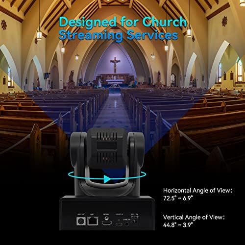 ROCWARE 2K Помещение 16X PTZ FullHD 1080P Камера USB Камера за видео Конферентна връзка за Бизнес Срещи Излъчването