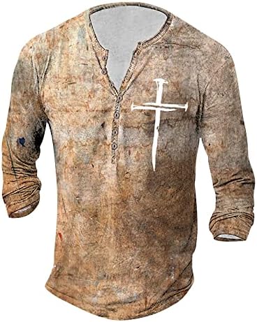 DuDubaby/ Мъжки Топлинна Риза с дълъг ръкав, Модна Тениска с изображение и бродерии, Пролетта и Есента Принт