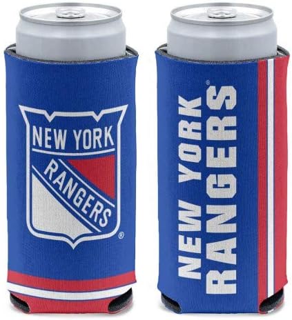 WinCraft NHL New York Rangers Slim Can Cooler, Цветовете на отбора, Един Размер