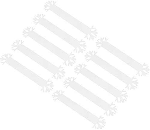 NUOBESTY Пръстен за Салфетки във формата на Снежинки, 20 бр., Държач за Пръстените за Салфетки, Поставки за