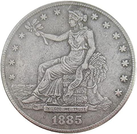 Реплика Възпоменателни монети Монета 1885 сребърно покритие Възпоменателна Монета Любителски Колекция Декорация