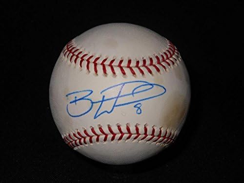 Los Angeles Angels Брендън Ууд, Подписала Автограф OML Selig Baseball 614 - Бейзболни Топки С Автографи