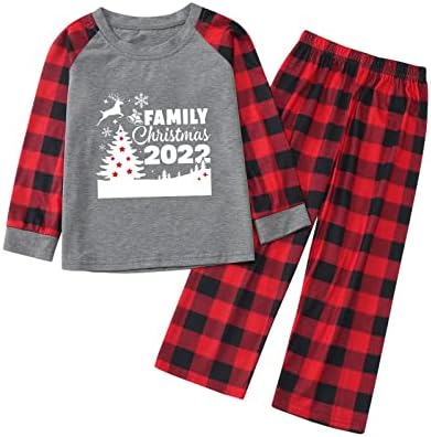 Пижами DIYAGO Кошмарът преди Коледа, Идентични Комплекти от тениски с дълъг ръкав и Панталон, Семейна Забавна