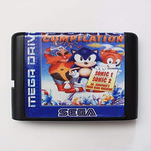 ROMGame Sonic Compilation 16 Битова Md Игрална карта за Sega Mega Drive За Genesis