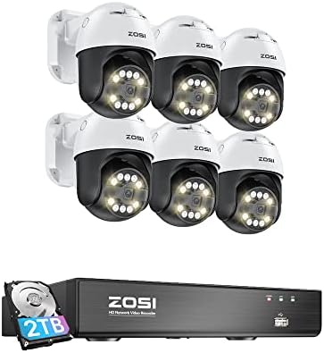 Система за видеонаблюдение ZOSI 4K PoE с функция за разпознаване на превозни средства по лице с изкуствен интелект,