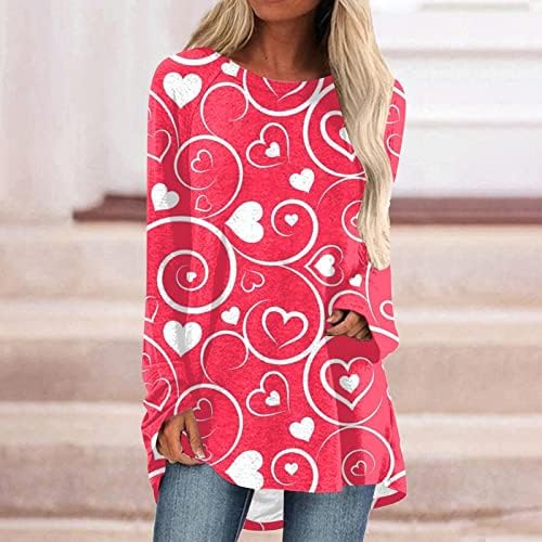 Блузи за жени 2023, Дамски Скъпа Риза с дълги ръкави и Принтом под формата на Покер Сърца, Ежедневни Елегантни