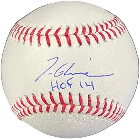 Играта на топка с автограф на Том Главайна HOF 14 (JSA) - Бейзболни топки с автографи