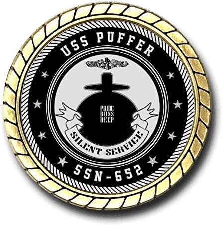 Монета на Повикване подводница USS Влакче SSN-652 ВОЕННОМОРСКИТЕ сили на САЩ - Официално лицензирани