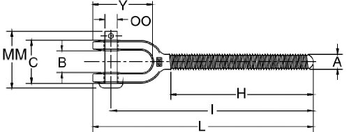 Отточна тръба на шарнирна връзка юмрук Кросби HG-4037 от поцинкована стомана с дясната челюст, Диаметър джолан